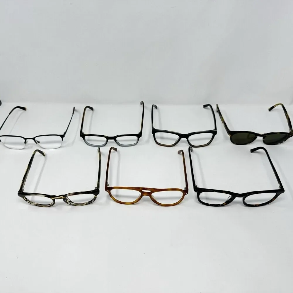 Warby Parker Lot of 7 Eyeglass Frames Wallis Percey Durand Brady Mixed Models